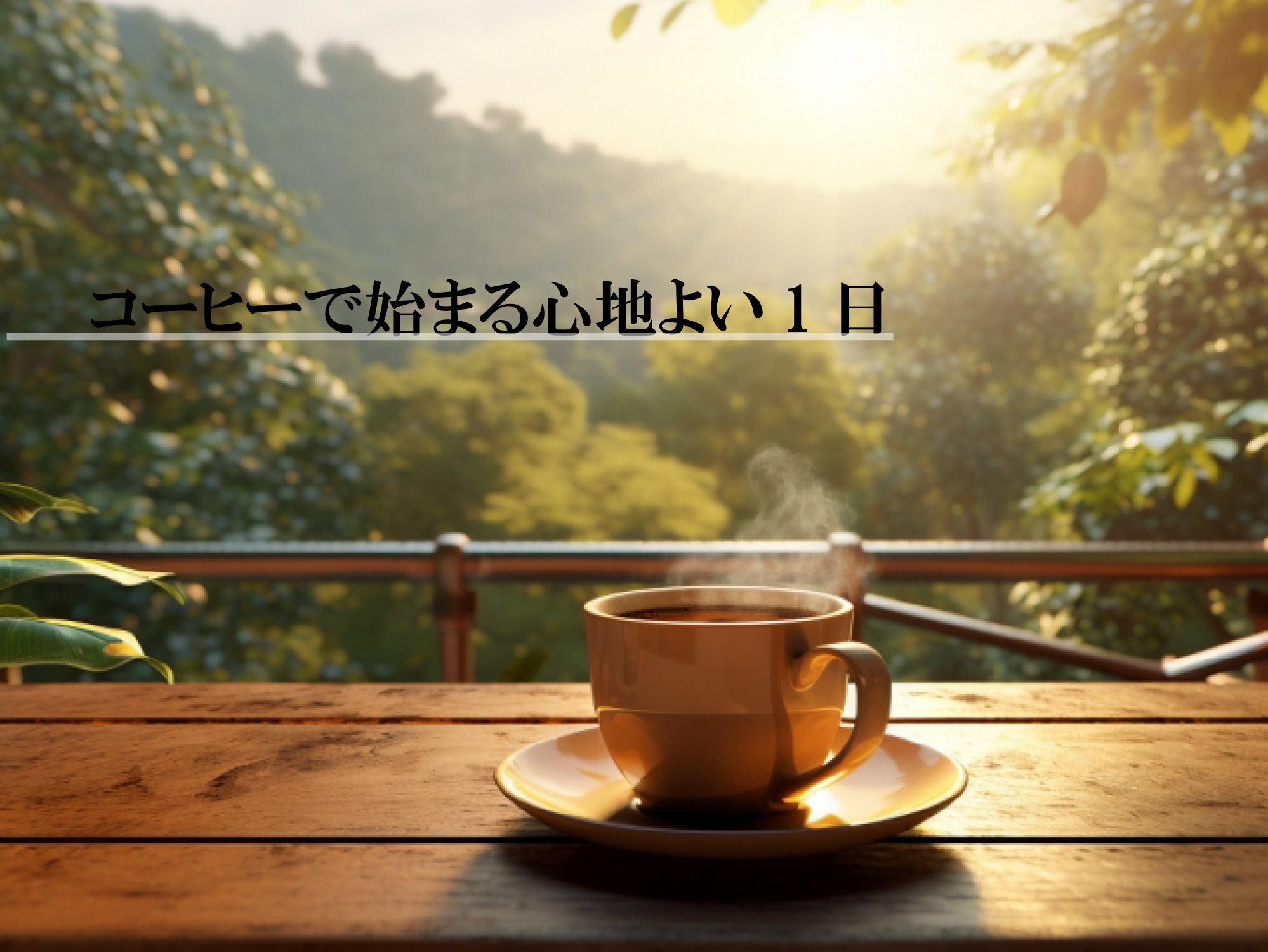 🌿 第1回:朝の香りでスイッチを入れる― コーヒーで始まる心地よい1日 ―